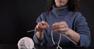 One row stripes can be a little tricky to appear seamless, so i thought i'd make a little tutorial showing how i knit my stripes to share with you! Woman Begins Knit First Row Knitting Needles Close High Quality Video By C Watman Stock Footage 443805806