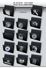 Download icons in all formats or edit. Black Folder Icon Set By Ilnanny On Deviantart