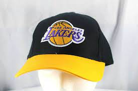 Los Angeles Lakers Black Yellow Nba Baseball Cap Adjustable Los Angeles Lakers White Baseball Cap Black N Yellow