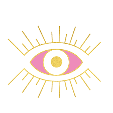 Evil Eye Pink And Gold Art Print By Artemis And Arrow X Small Gold Art Print Evil Eye Art Evil Eye Design