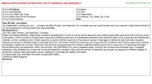 The first paragraph of the application letter should be short and to the point, explaining what is the reason of this application. Utility Aide Application Letters