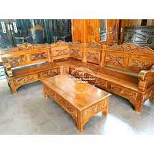Sofa merupakan pilihan tepat untuk kamu yang mengutamakan kenyamanan. Set Meja Kursi Sudut Ruang Tamu Meja Kursi Ukir Jepara Meja Kursi Full Kayu Jati Awet Free Ongkir Shopee Indonesia