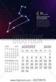 You are especially talented at the art of persuasion. Wall Calendar August Vector Photo Free Trial Bigstock