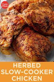 Herbed Slow Cooker Chicken Recipe Slow Cooker Chicken Recipes Chicken Recipes