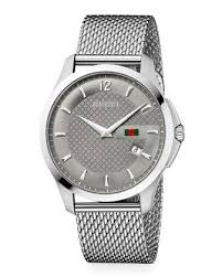 Gucci Steel Mesh Bracelet Saat Metal Swatch Luks Saatler Erkek Saat