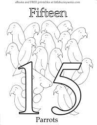 Number 15 Coloring Page Pdf Preschool Worksheets Color Worksheets Printable Preschool Worksheets
