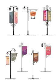Street Light Banner Design Street Banners Wayfinding Signage Design Signage Design
