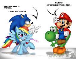 Top suggestions for sonic vs my little pony. Sonic Rainbow Dash Vs Mario Yogi Sonic Rainbow Dash My Little Pony