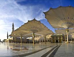 High Tech Giant Umbrellas Improve Al Masjid Al Nabawi Mosque S Natural Micro Climate Mosque Medina Masjid