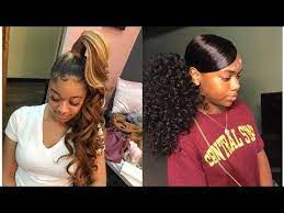 How To Sleek Low High Ponytail On Natural Hair Youtube Low Pony Hairstyles Hair Styles Hair Beauty