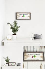 Schrute Farms Sign In Distressed White Distressed White Farm Signs Office Tv Show