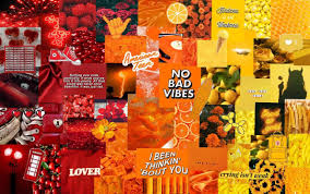Custom aesthetic collage wallpaper, custom aesthetic collage iphone wallpaper, aesthetic collage . Aleatoire Here Is A Warm Color Collage Ombre Wallpaper I