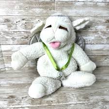 Vintage 1993 Baby Lamb Chops Angel White Plush Hand Puppet By Shari Lewis  15”