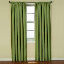 Eclipse Kendall Solid Blackout Rod Pocket Energy Efficient Curtain Panel Artichoke Green 42 X 84 Walmart Com Energy Efficient Curtains Green Curtains Living Room Cool Curtains