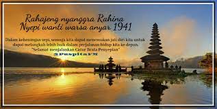 Check spelling or type a new query. 103 7 Fm On Twitter Hallogoodmorning Rahajeng Nyanggra Rahina Nyepi Wanti Warsa Anyar 1941 Dumogi Sareng Sami Ngemolihan Kerahayuan Nyepi Nyepi1941 Nyepicaka1941 Nyepi2019 Https T Co Omp9gasxym