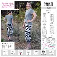 You never know when you're going to need a pair of tiny pants. Shakti Jersey Pants Sewing Pattern Pdf Designer Stitch