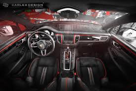 Moder palace ice collection, the design also has crystal glass. Porsche Macan Gets A Berserk Red And Black Interior Makeover From Carlex Design Autoevolution