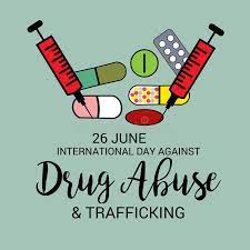 Vector illustration of a background for drug abusing concept poster template design,international day against drug abuse. Drug Abuse And Trafficking Time To Think On This International Day Against Drug Abuse And Illicit Trafficking Steemkr