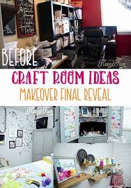 There are so many out there with small spaces to set up their crafting in that it always helps to get ideas and see photos from those that have done a great job in utilizing their space. Craft Room Ideas Makeover Final Reveal And It S Amazing Fleece Fun