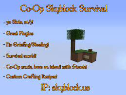 Skyblock servers are based off of the popular map. Skyblock Surivival 24 7 60 Slots Minecraft Survival Servers Archive Alpha Archive Minecraft Forum Minecraft Forum