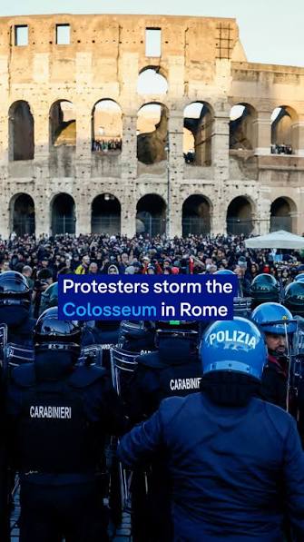 Crowds stormed the Colosseum in Rome to protest a range of issues including  the cost of living and government policies. Rallies were held in cities  across Italy and echo the youth-led protests in ...