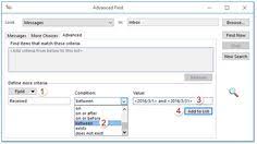 How To Search Email By Date Range Between Two Dates In Outlook Outlook Dating Search