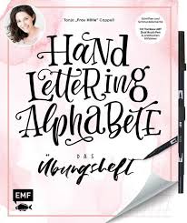 Mit dem kreidemarker die linien nachzeichnen Handlettering Alphabete Das Ubungsheft Mit Original Tombow Abt Dual Brush Pen Von Tanja Frau Holle Cappell Buch Thalia