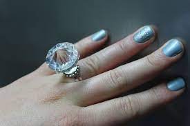 Fake Diamond Engagement Plastic Rock Novelty Statement Bachelorette Kitchen Tea Bridal Shower Fun Practical J Fake Diamond Bridal Shower Tea Diamond Engagement