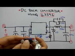 Meanwhile this circuit provides an adjustable voltage output: Lm2596 Based Dc Buck Convertor Circuit Diagram And Pinout Youtube Circuit Diagram Circuit Electronics Circuit