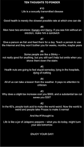 Different people consider different jokes funny, so joke can not satisfy taste for everyone. 10 Thoughts To Ponder Funny Thoughts Funny Quotes Thoughts