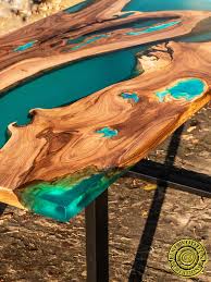 Free shipping on orders over $25 shipped by amazon. Turquoise Resin Dining Table With Glowing Inlay Fine Wooden Creations