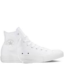 Their presence is stark and startling. Chuck Taylor Monochrome Canvas White All Star Converse Chuck Taylors White Converse White High Top Converse