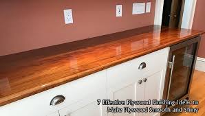 Make yours lower (or higher) by cutting more (or less) off the ends of the newel posts. How To Make Plywood Smooth And Shiny 7 Finishing Ideas