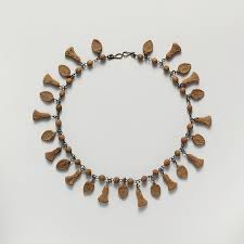 Terracotta Necklace With Palmette And Lotus Pendants 3rd C Bce Hellenistic Culture Etruscan Medi Ancient Jewelry Ancient Egyptian Jewelry Egyptian Jewelry
