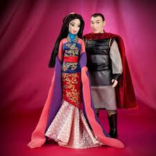 Nib Mulan And Li Shang Doll Set Disney Fairytale Designer Collection Disney Barbie Dolls Disney Dolls Disney Princess Dolls