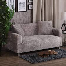 Amazon Com Elastic Slipcover Plush Sofa Slipcover All Inclusive Solid Color Furniture Protector For 1 2 3 4 Cus Corner Sofa Covers Cushions On Sofa Plush Sofa