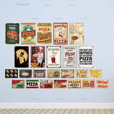 Antique metal kitchen tables expandshare marcos pizza sign. Pizza Metal Sign Vintage Tin Sign Plaque Vintage Retro Wall Decor For Cafe Bistro Restaurant Pizza Zone Buy At The Price Of 3 99 In Aliexpress Com Imall Com