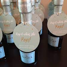 Champagne Baby Shower Tag Pop It When She Pops Gender Etsy Baby Shower Tags Baby Shower Fun Baby Shower Party Favors
