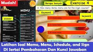 Temporary administrative and professional staffing services (taps) contract no. Latihan Soal Memo Menu Schedule And Sign Dalam Bahasa Inggris Pilihan Ganda L Pembahasan Jawaban Youtube