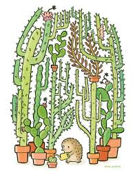 My family is like a cactus; 130 Ouch Ideas Cactus Cactus Illustration Ouch