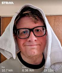 Morning run with friend for marathon training