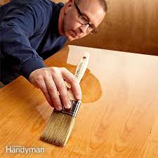 It can be used in full or semi exposed areas. The Diy Guide To Finishing A Table Top Family Handyman