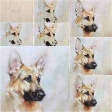 Immortalize your pet through our professional artists. Boyd Step By Step By Julie Brunn Dog Portraits Painting Acrylics Dog Portraits Painting Watercolor Dog
