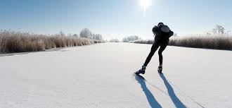 Eislauf m, eislaufen n, schlittschuhlaufen n Schaatsen Op Natuurijs Natuurmonumenten