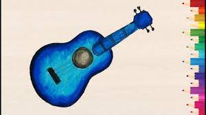 Kids Drawing And Coloring How To Draw And Color Guitar Easy Youtube 60 ideas drawing art guitar #drawing. kids drawing and coloring how to draw and color guitar easy