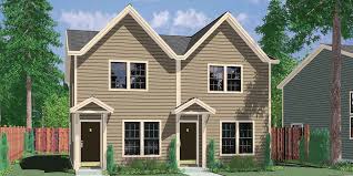 Narrow lot house plans are designed to work in urban or coastal settings where space is a premium. Narrow Small Lot Duplex House Floor Plans Two Bedroom D 341