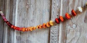 Dried Marigold & Strawflower Garlands