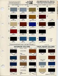 Amc Paint Charts 1954 1988