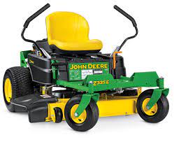Large, wide rear wheels put less pressure on the lawn surface, which means they will flatten your grass less and let you access even the trickiest parts. John Deere Z335e 20 Hp V Twin Dual Hydrostatic 42 In Zero Turn Lawn Mower With Mulching Capability Kit Sold Separately In The Zero Turn Riding Lawn Mowers Department At Lowes Com