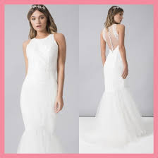 Crew neck dresses at modcloth come in all styles & original prints. Shop Chi Chi London 2019 Ss Crew Neck Sleeveless Long Lace Wedding Dresses By Syvan Buyma